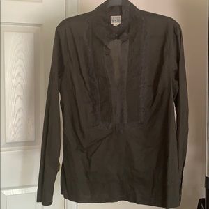 Converse One Star Cotton Lace Collar Blouse